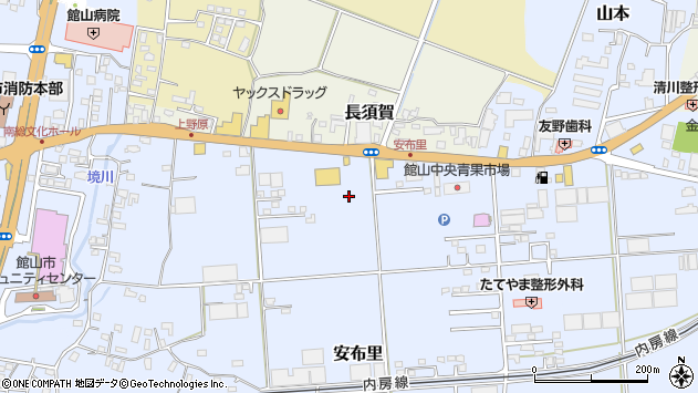 〒294-0043 千葉県館山市安布里の地図