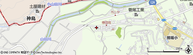 静岡県伊豆市熊坂858周辺の地図