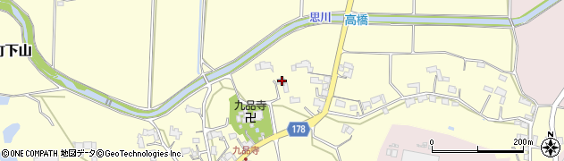 滋賀県甲賀市水口町下山1219周辺の地図