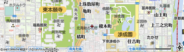 京都府京都市下京区笹屋町266周辺の地図
