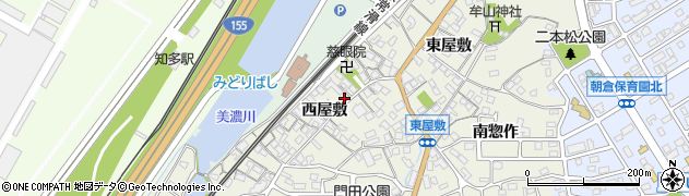 愛知県知多市新知西屋敷29周辺の地図