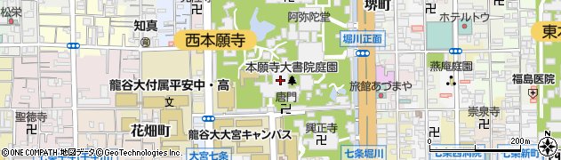 本願寺周辺の地図