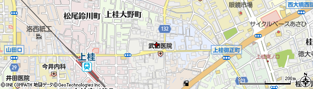京都府京都市西京区上桂西居町80周辺の地図