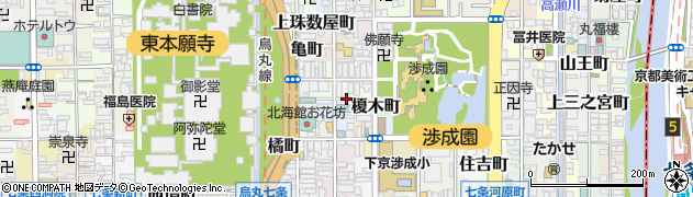 京都府京都市下京区笹屋町270周辺の地図