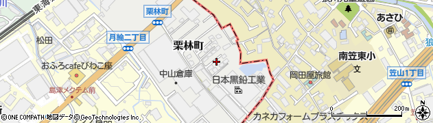 滋賀県大津市栗林町周辺の地図