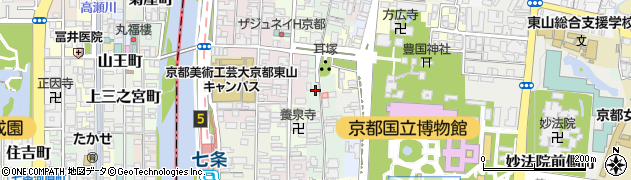 京都府京都市東山区塗師屋町608周辺の地図