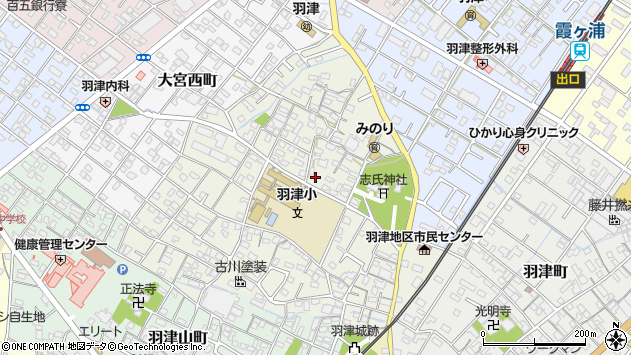 〒510-0003 三重県四日市市大宮町の地図