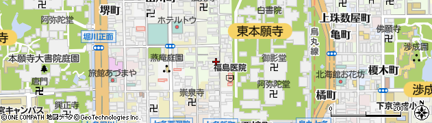 京都府京都市下京区平野町周辺の地図