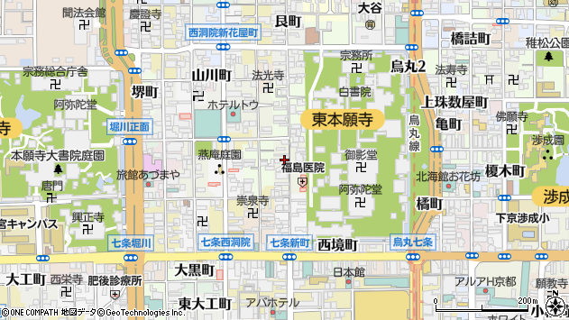 〒600-8306 京都府京都市下京区平野町の地図