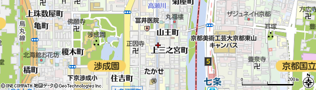 京都府京都市下京区十禅師町周辺の地図