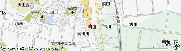 愛知県東浦町（知多郡）森岡（一町田）周辺の地図