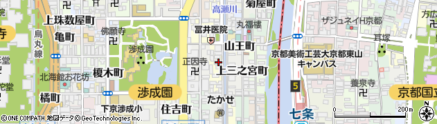 京都府京都市下京区八王子町107周辺の地図