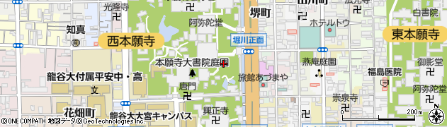 京都府京都市下京区門前町周辺の地図