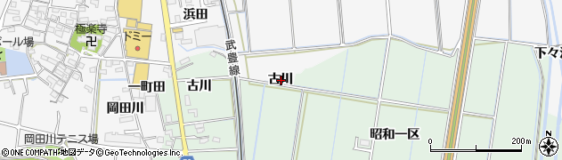 愛知県知多郡東浦町森岡古川周辺の地図