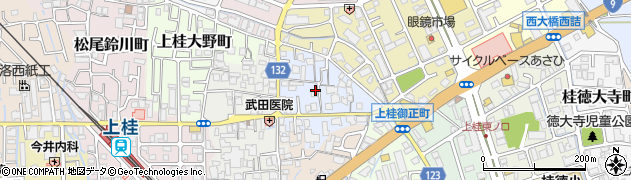 京都府京都市西京区上桂東居町周辺の地図