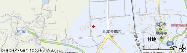 兵庫県神崎郡市川町甘地476周辺の地図