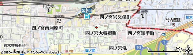 京都府京都市山科区四ノ宮大将軍町10周辺の地図