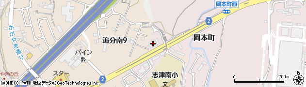 滋賀県草津市岡本町1381周辺の地図