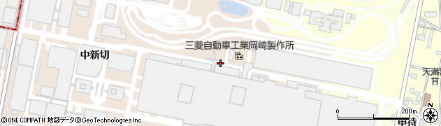 愛知県岡崎市橋目町（御茶屋場）周辺の地図