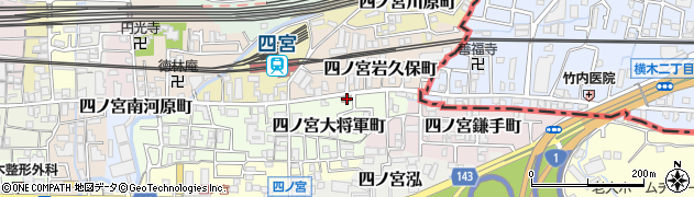 京都府京都市山科区四ノ宮大将軍町5周辺の地図