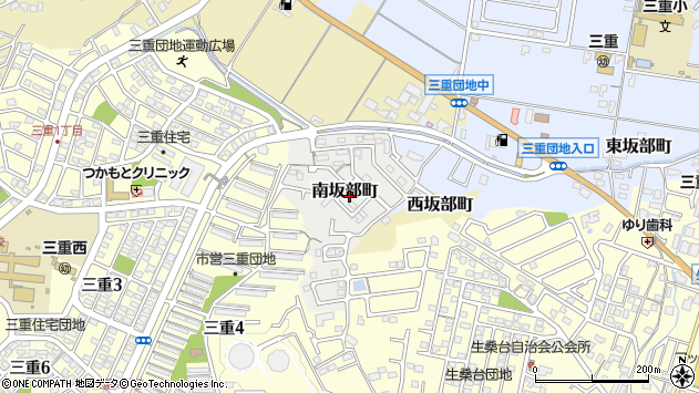 〒512-0914 三重県四日市市南坂部町の地図