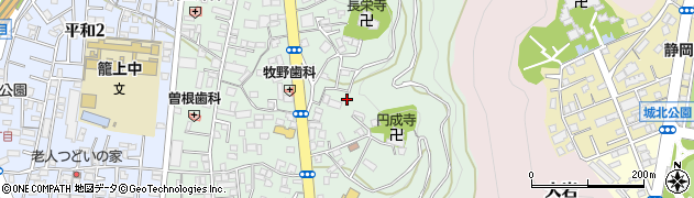 静岡県静岡市葵区籠上周辺の地図