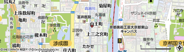 京都府京都市下京区山王町486周辺の地図