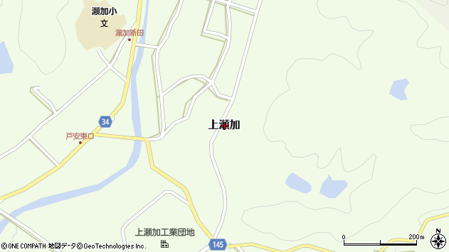 〒679-2303 兵庫県神崎郡市川町上瀬加の地図