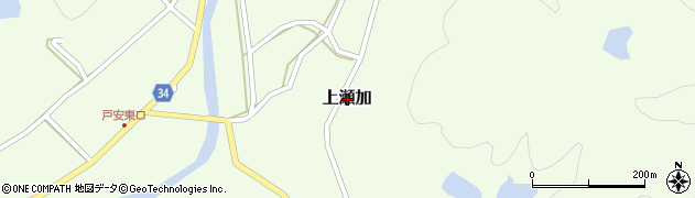 兵庫県神崎郡市川町上瀬加周辺の地図