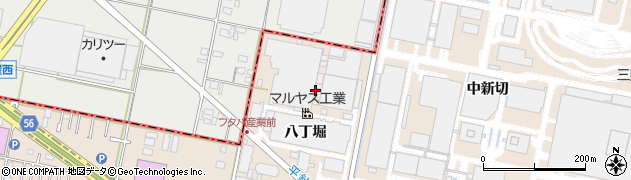 愛知県岡崎市橋目町（北山）周辺の地図