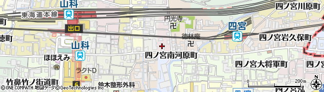京都府京都市山科区四ノ宮中在寺町周辺の地図
