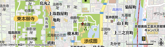 京都府京都市下京区東玉水町周辺の地図