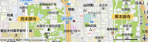 京都府京都市下京区珠数屋町111周辺の地図