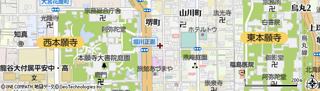 京都府京都市下京区珠数屋町周辺の地図
