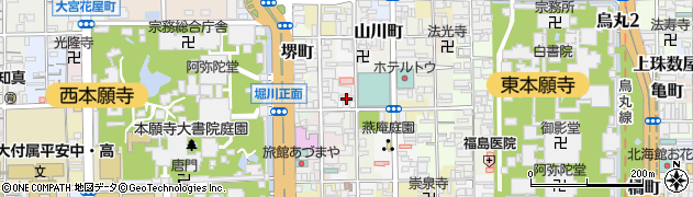 京都府京都市下京区柳町336周辺の地図