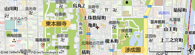 京都府京都市下京区筒金町55周辺の地図
