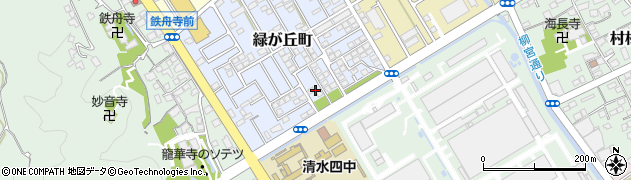 静岡県静岡市清水区緑が丘町14周辺の地図