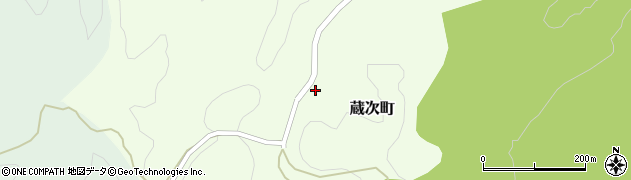 愛知県岡崎市蔵次町前田周辺の地図