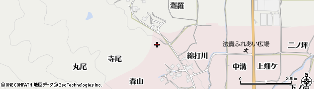 京都府亀岡市曽我部町法貴（森山）周辺の地図