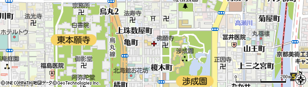 京都府京都市下京区打越町周辺の地図