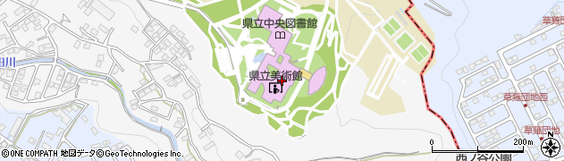 静岡県立美術館　テレホンサービス周辺の地図