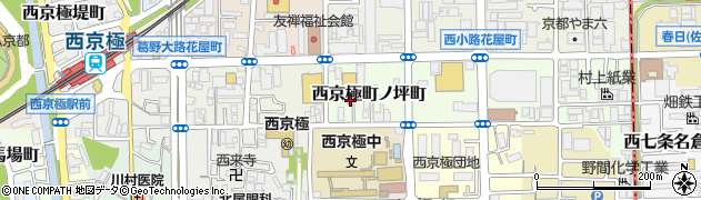 京都府京都市右京区西京極町ノ坪町周辺の地図