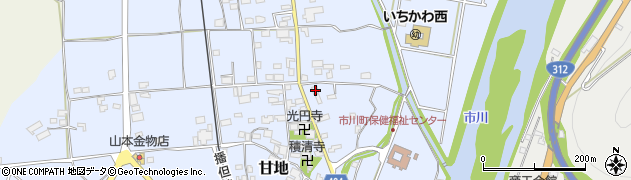 兵庫県神崎郡市川町甘地375周辺の地図