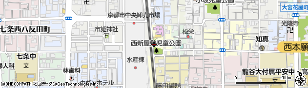 京都府京都市下京区西新屋敷揚屋町周辺の地図