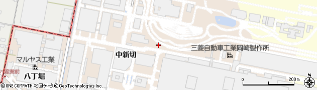 愛知県岡崎市橋目町（西家下）周辺の地図