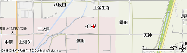 京都府亀岡市曽我部町法貴（イトリ）周辺の地図