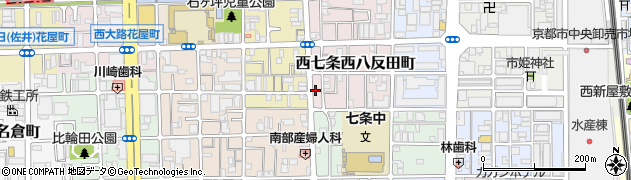 京都府京都市下京区西七条西八反田町148周辺の地図