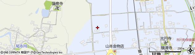 兵庫県神崎郡市川町甘地54周辺の地図