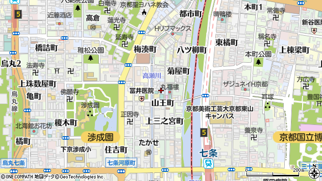 〒600-8124 京都府京都市下京区富松町の地図