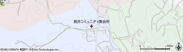 長井コミュニティ集会所周辺の地図